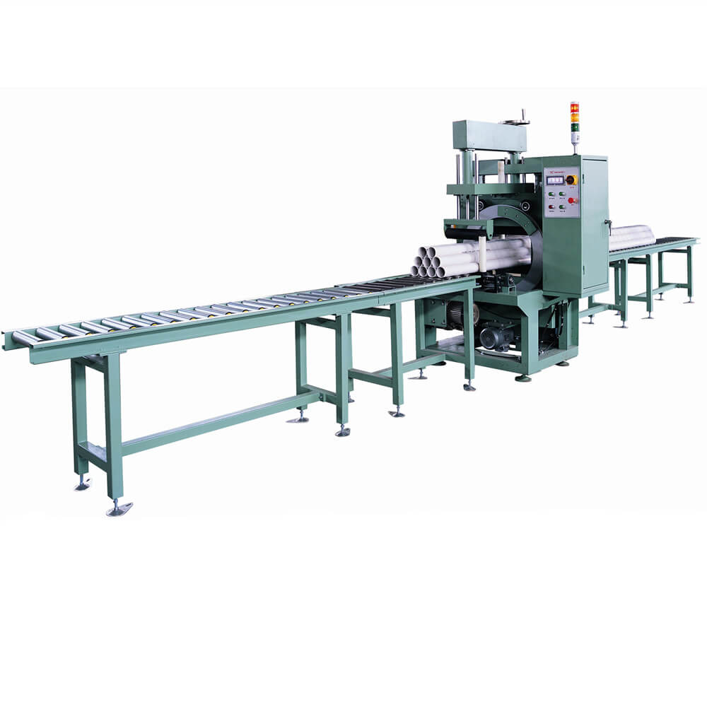 orbital wrapper machine for packing PVC pipe bundles