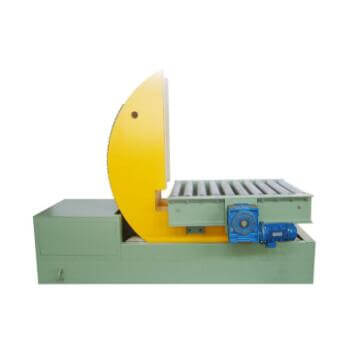 steel coil tilter with roller conveyor