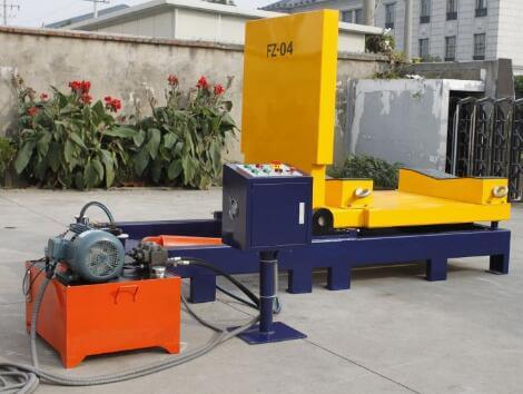 roll and coil upender powered by hydraulic system