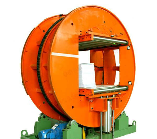 Automatic inline pallet and skid changing system inline pallet and skid changing system