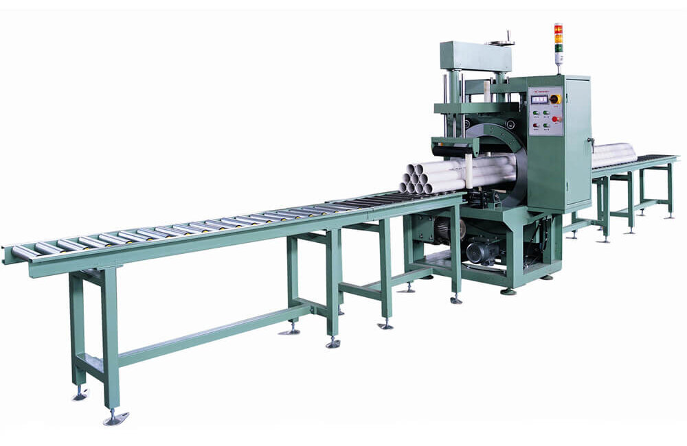 orbital wrapper machine packaging steel rods bundle and steel studs