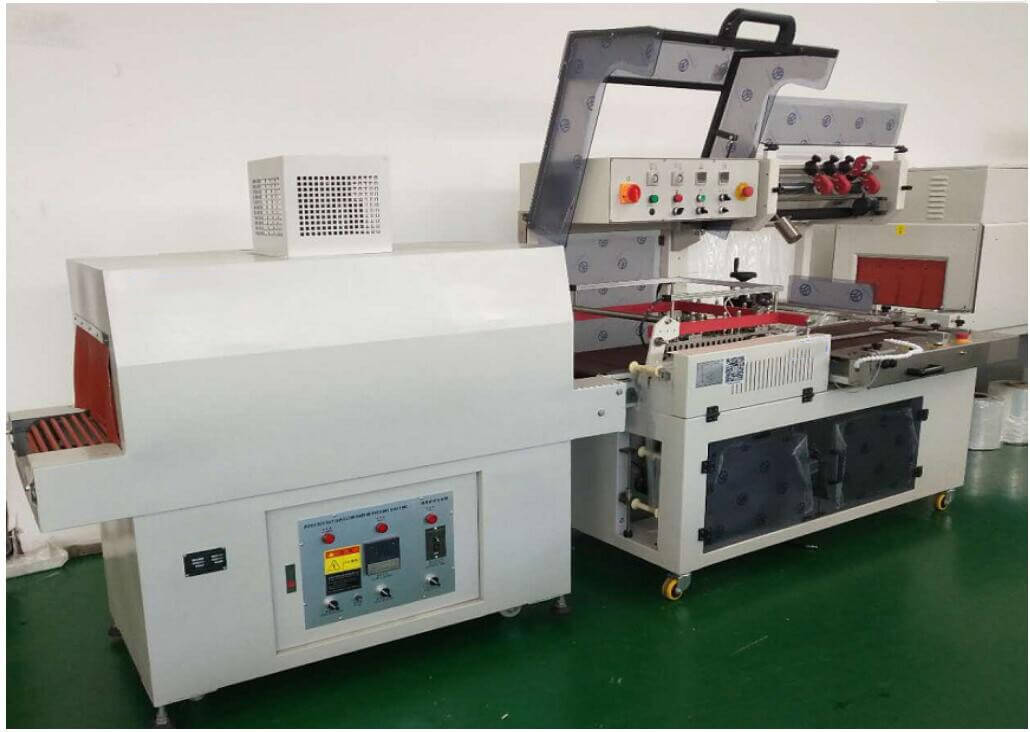 L bar heat sealing shrink wrap packer machine L bar heat sealing shrink wrap packer machine