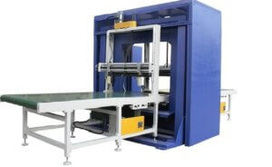 Horizontal spiral wrapping machine is the good packing solution for doors and furniture