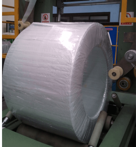 Orbital coil wrapper packaging steel coil and copper coil by wrapping