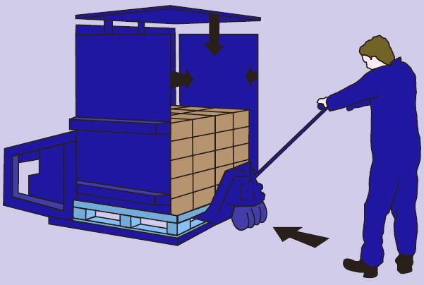 90 degree pallet changer machine