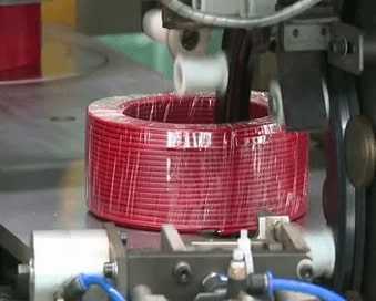 Cable coiling and wrapping line
