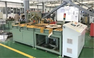 Online automatic steel coil wrapping machine