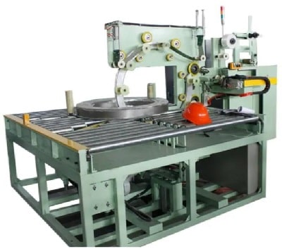 Horizontal automatic steel coil wrapping machine