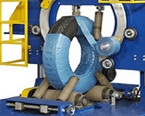 Different Tires and tire Wrapping solutions economical tire wrapping machine