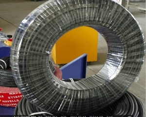 Stretch wrapped cable reels
